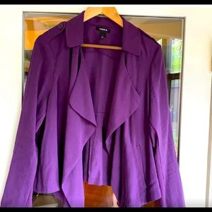 Torrid Purple Open Moto Jacket